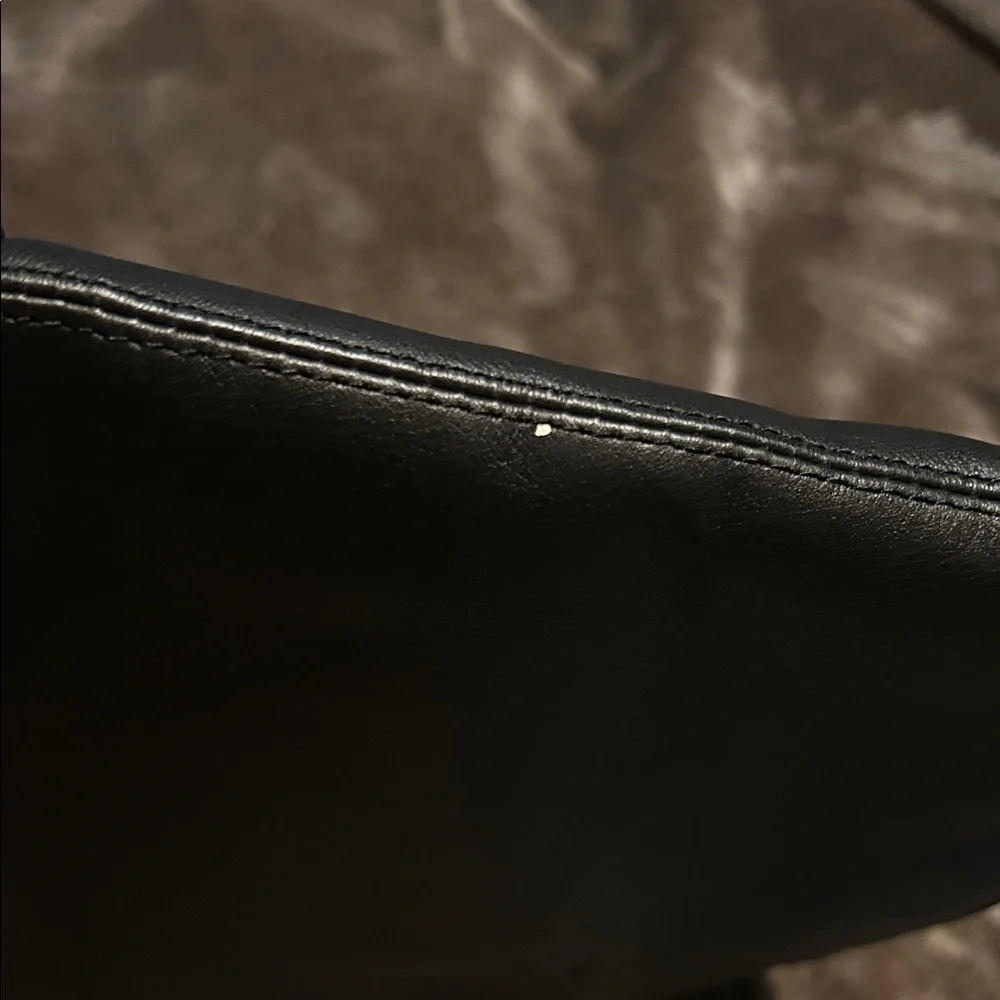 Elegant Black Leather Laptop Bag for Men